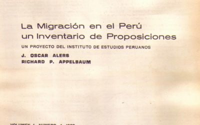 La migración en el Peru. Un inventario de proposiciones