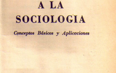 Introducción a la sociología. Conceptos básicos y aplicaciones